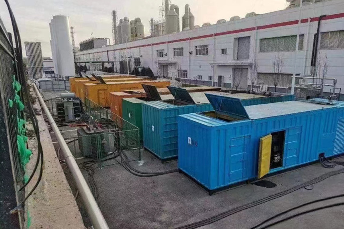 盘县发电机租赁施工现场